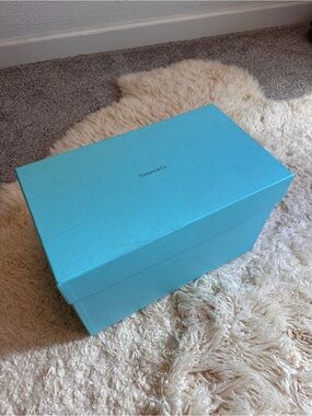 Large Tiffany & Co. Robin's Egg Blue Storage Presentation Gift Box empty scuffed